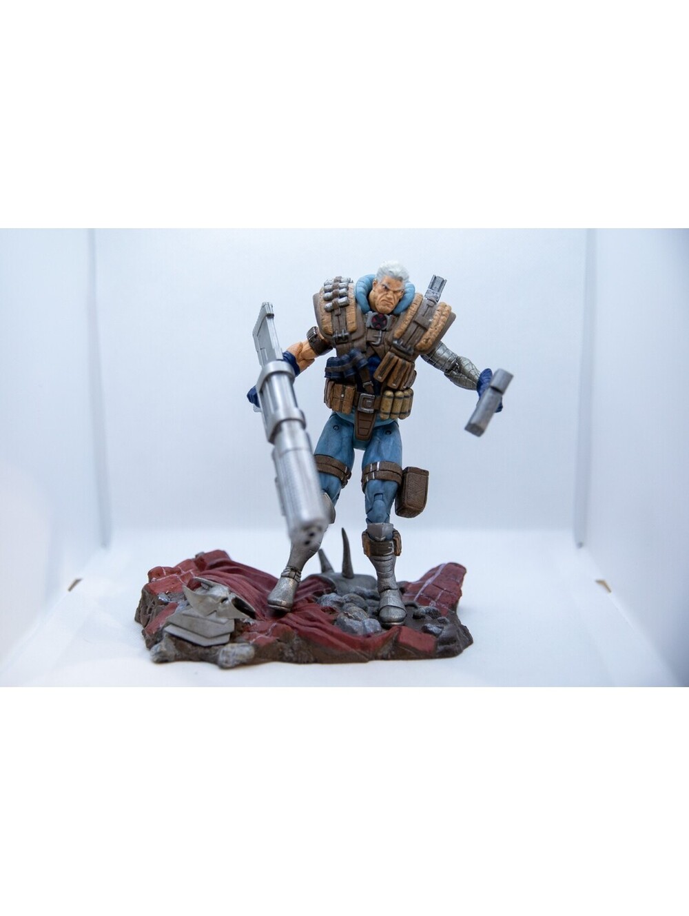 MARVEL DIAMOND SELECT X-MEN DEADPOOL CABLE DELUXE 7" FIGURE Loose B21